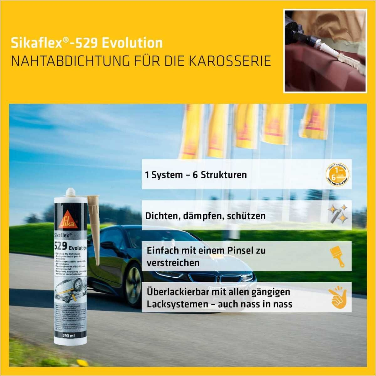 SIKA Dichtstoff Sikaflex - 529 Evolution Ocker 300 ml - 626180