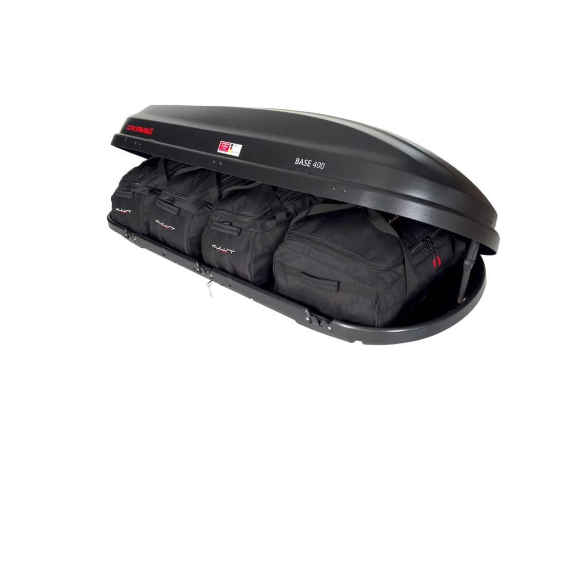 KJUST Dachboxen Taschen Set fuer Dachbox KAMEI BASE 400 4er-Set - 13130