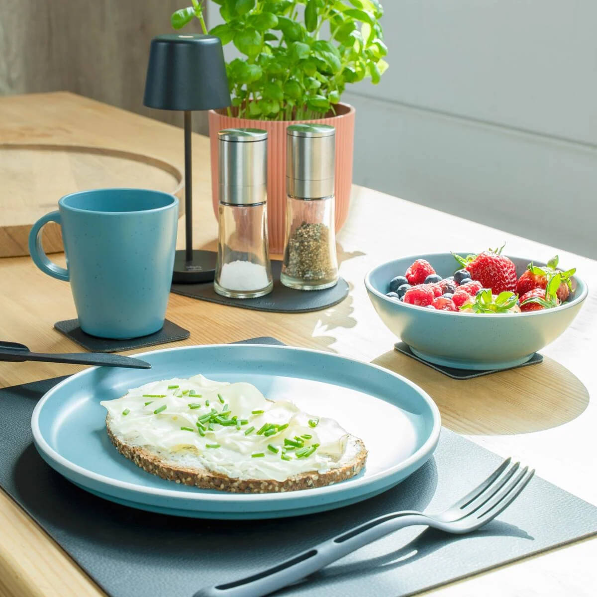 BRUNNER x SILWY DOLOMIT MAGNETIC ANTISLIP Geschirr-Set Blau 11-tlg- - 0842050N.C28