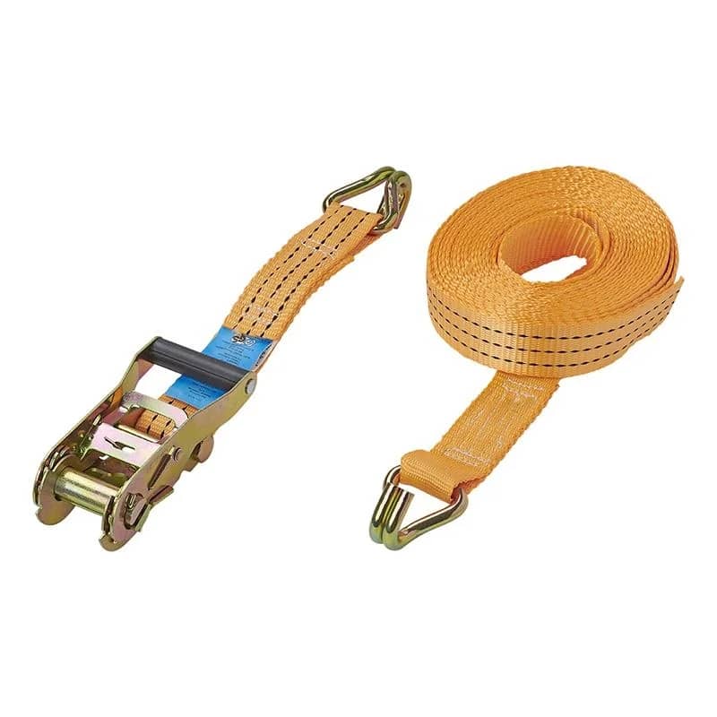 ProPlus Spanngurt Zurrgurt mit Ratsche und 2 Haken 8 m 38 mm Orange - 320264