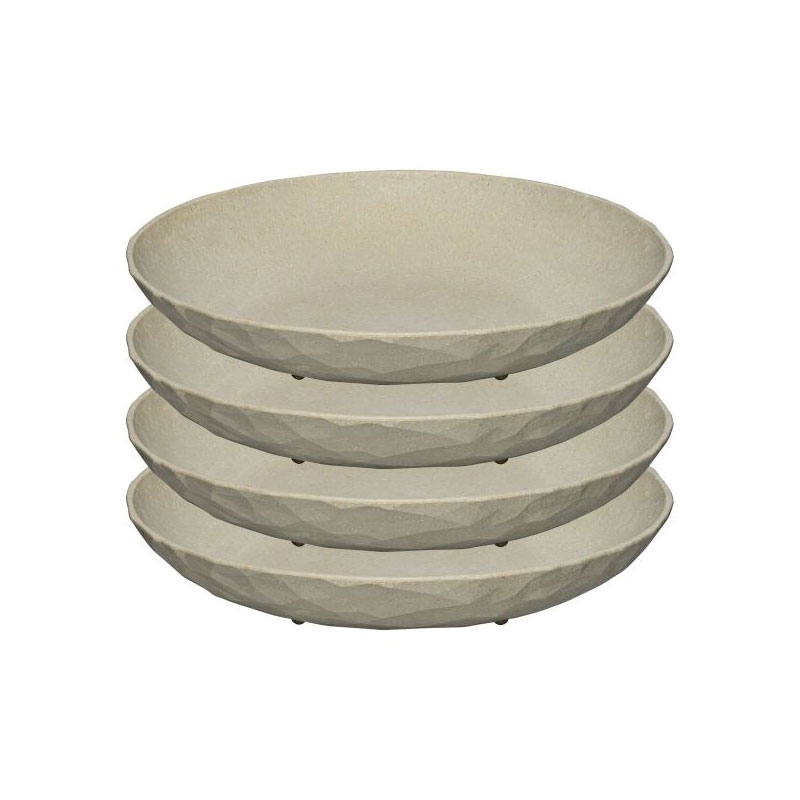 KOZIOL Suppenteller CLUB nature desert sand ø 22 cm 4er-Set - 5006700