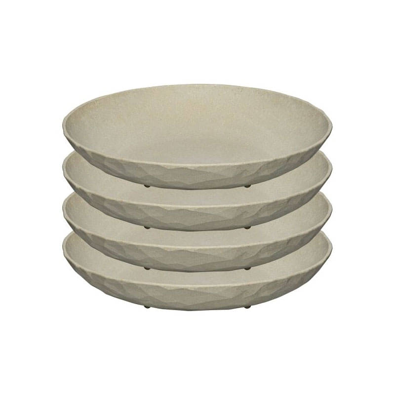 KOZIOL Suppenteller CLUB nature desert sand ø 22 cm 4er-Set KOZIOL Suppenteller CLUB nature desert sand ø 22 cm 4er-Set - 5006700
