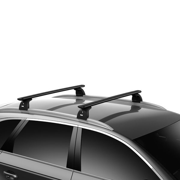 Kompletter THULE Dachtraeger mit WingBar Evo Black Aluschienenprofilen