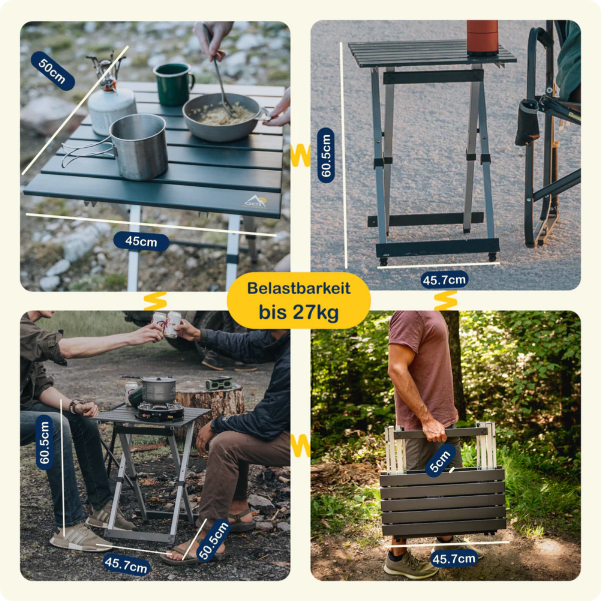 GCI Campingtisch Compact Camp Table 20™ 45,7 x 50,5 cm, Teal GCI Campingtisch Compact Camp Table 20™ 45-7 x 50-5 cm- Teal - 391266