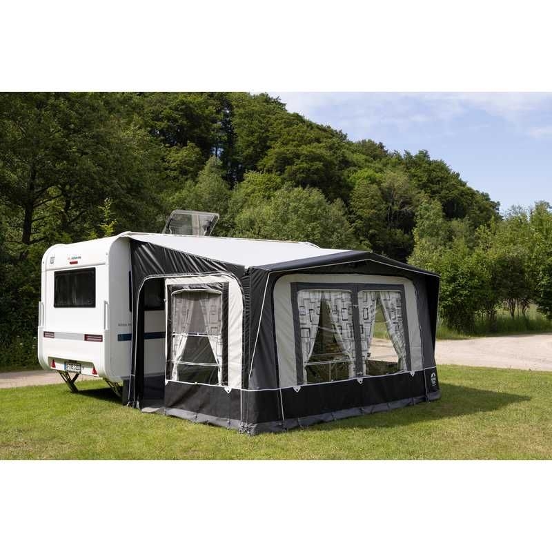 REIMO TENT Wohnwagenvorzelt BOLOGNA 400 x 240 cm Stahl-Gestaenge - 936373