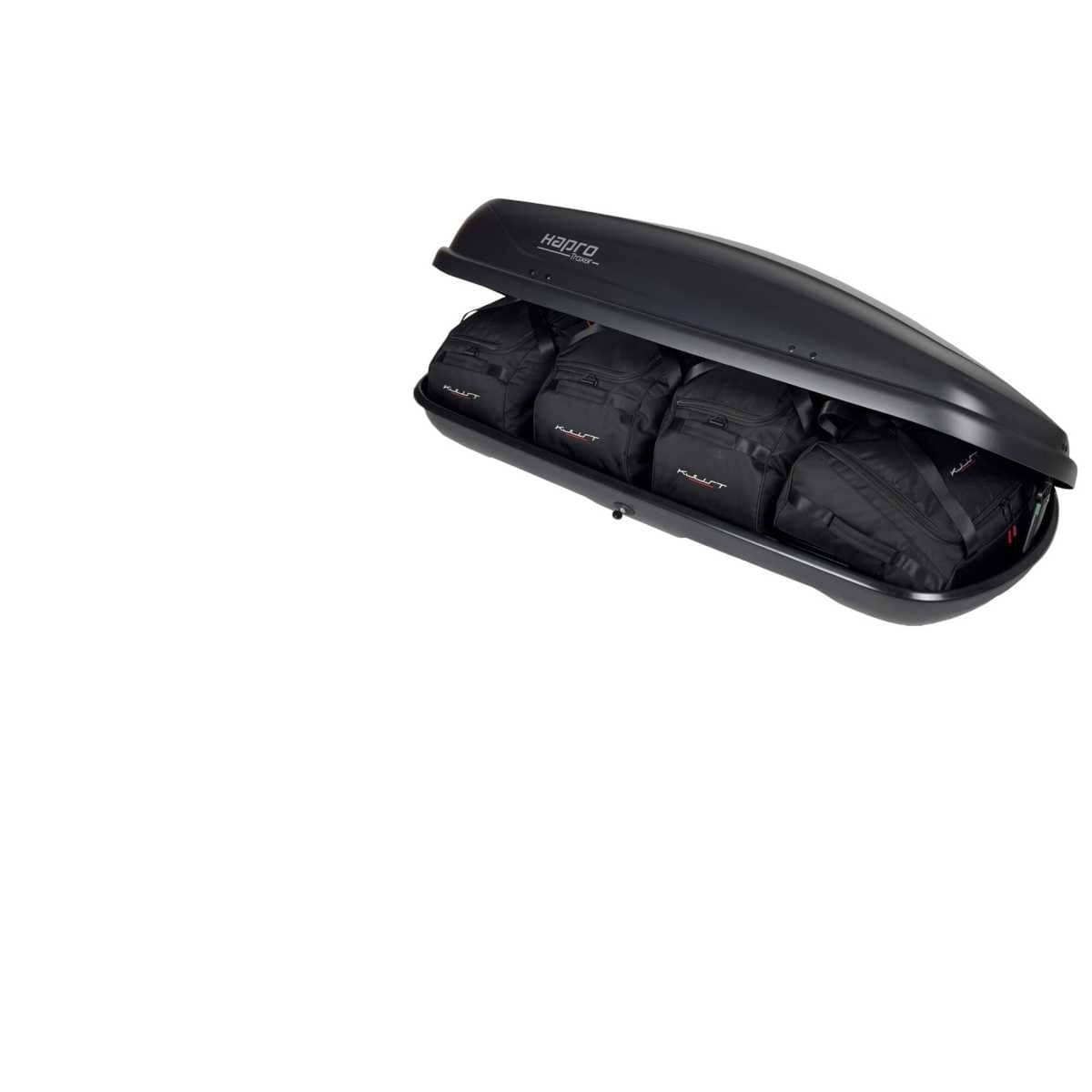 KJUST Dachboxen Taschen Set fuer Dachbox HAPRO TRAXER 5.6 4er-Set - 13116
