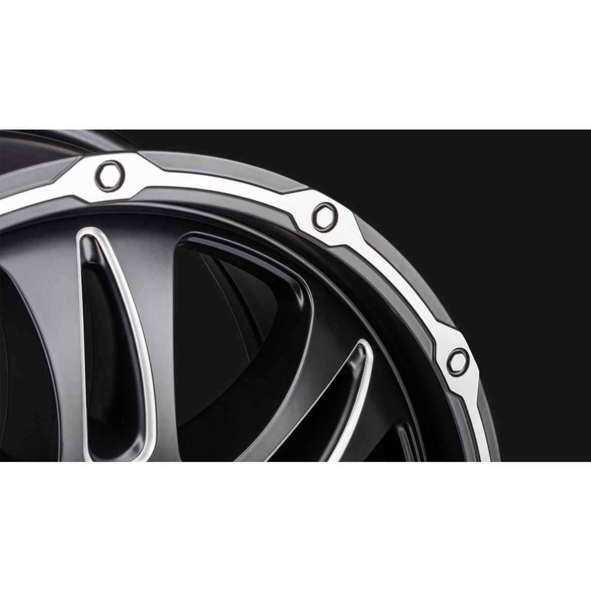 BORBET Alufelge CW8 black rim window polished matt 18 Zoll fuer MB Sprinter - VW Crafter 4er-Set - CW8 80848130684-1BRWPM