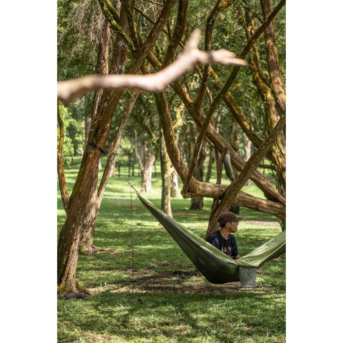 TICKET TO THE MOON Original Hammock Hängematte Army Green / Green Apple inkl. Lightest Straps TICKET TO THE MOON Original Hammock Haengematte Army Green - Green Apple inkl. Lightest Straps - TMO2475 TMLSTRAP