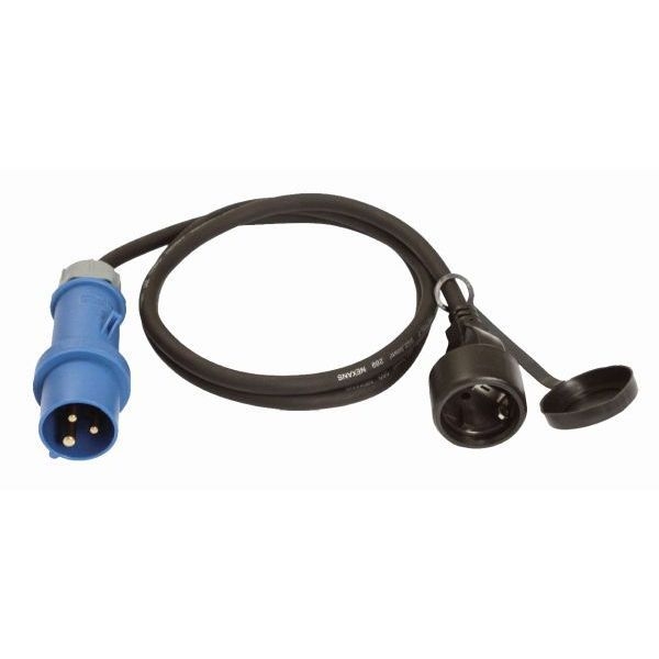 CEE Adapterkabel 1-5 m Schuko Kupplung - CEE Stecker