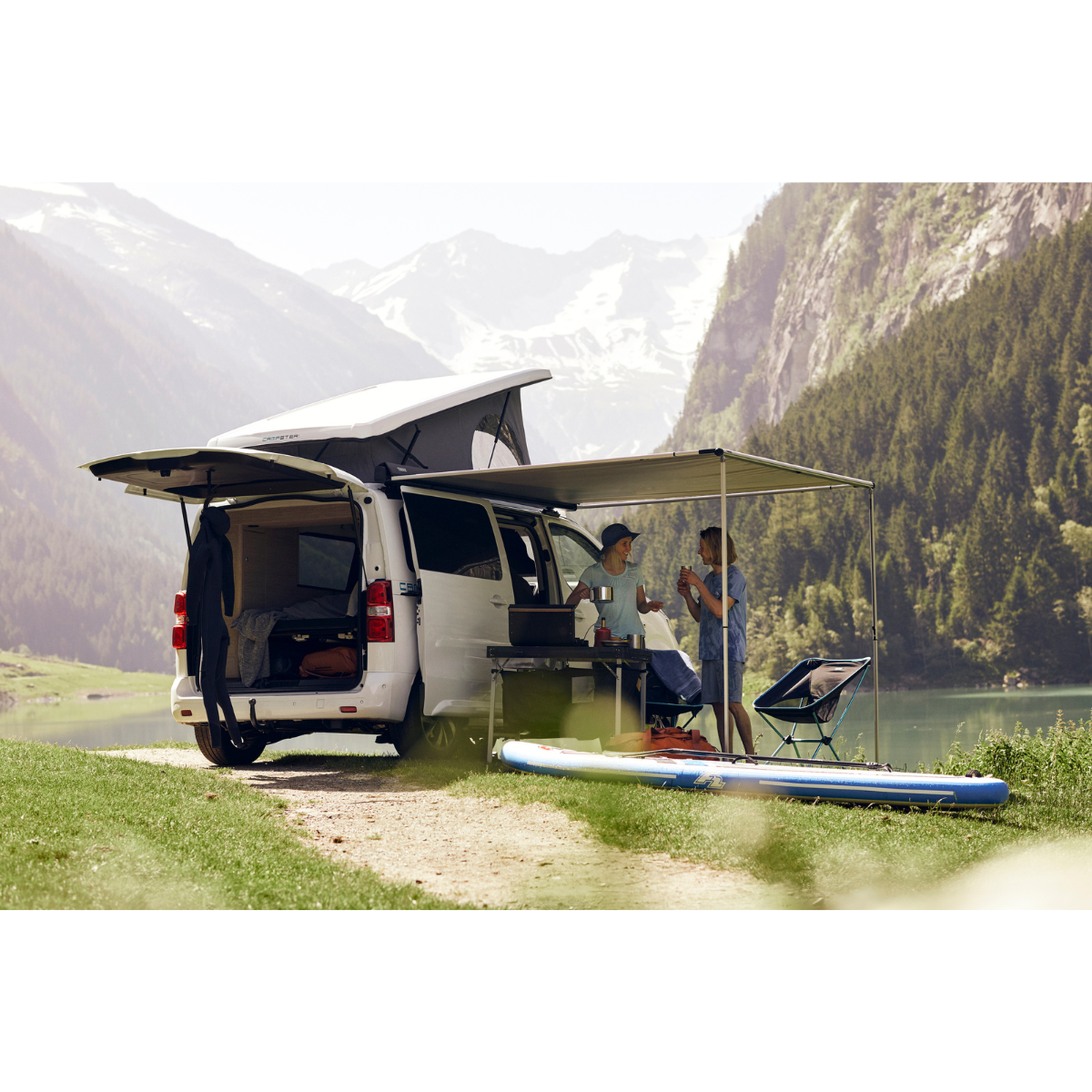 THULE Omnistor Markise 3200 300 cm Gehaeuse anthrazit Tuch Mystic-Grau - 303018
