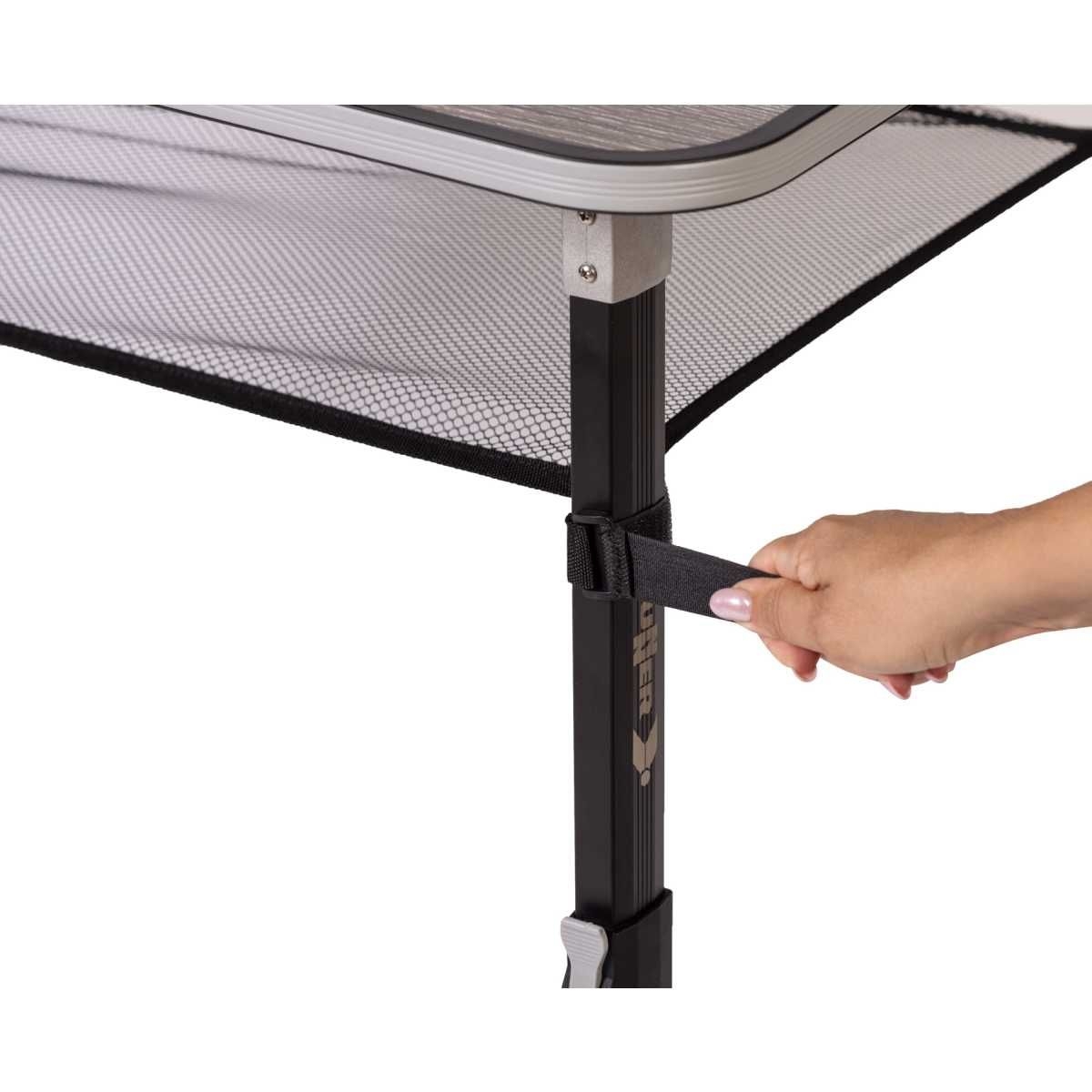 BRUNNER Campingstuhl SKYE 3D RT Grau 3er-Set - Tisch ELU NG 120x80 cm - 0404060N.C06 0406043N