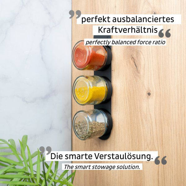 SILWY Feinkost Magnetglaeser BLACK - CLASSY -125 ml- FM-125-BCS-SM