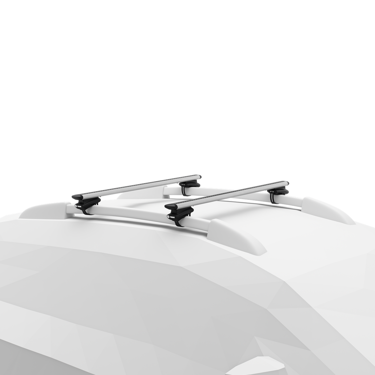 Kompletter Thule Dachtraeger mit WingBar Evo Aluschienenprofilen
