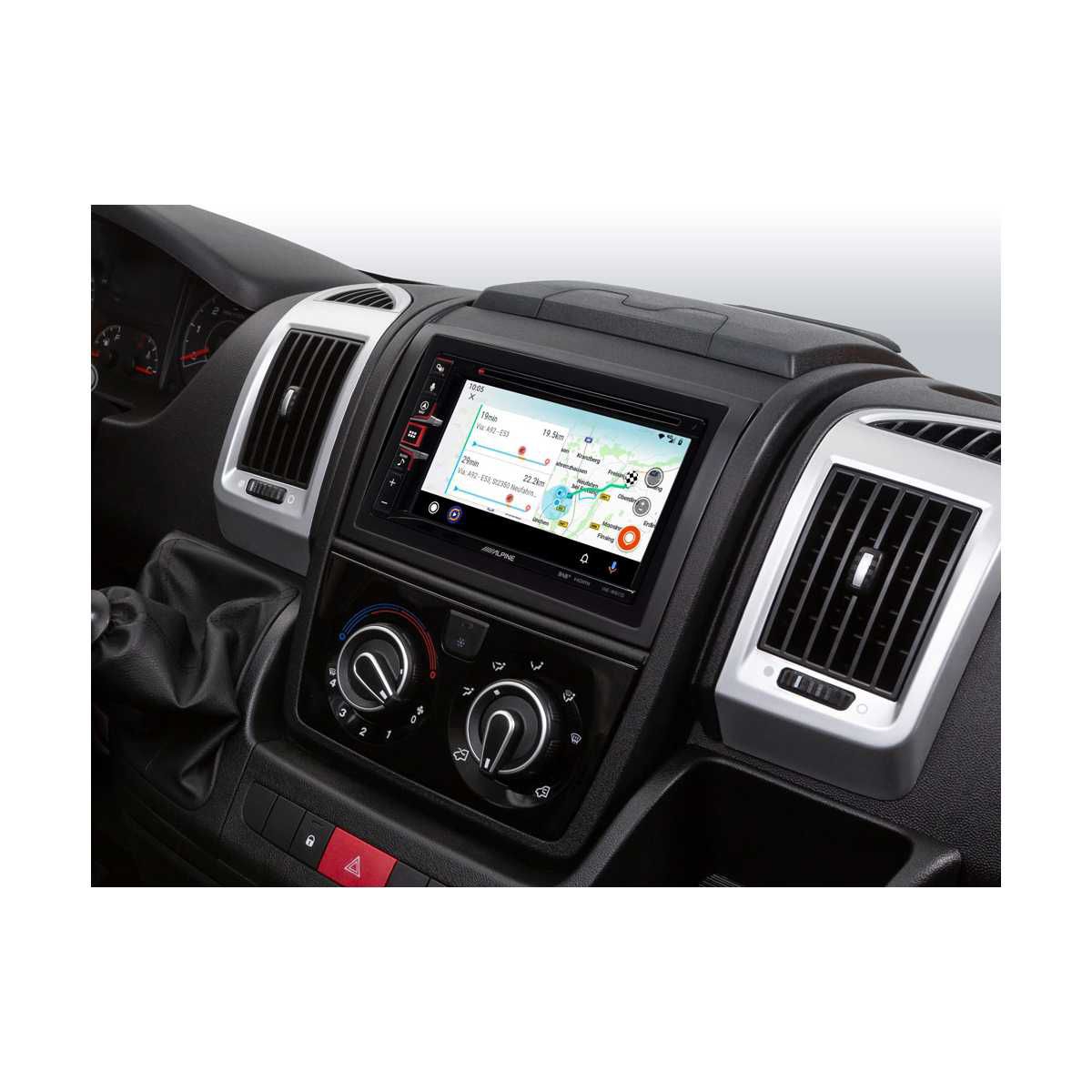 ALPINE 2-DIN-Navigationssystem fuer Reisemobile und LKWs INE-W611DC