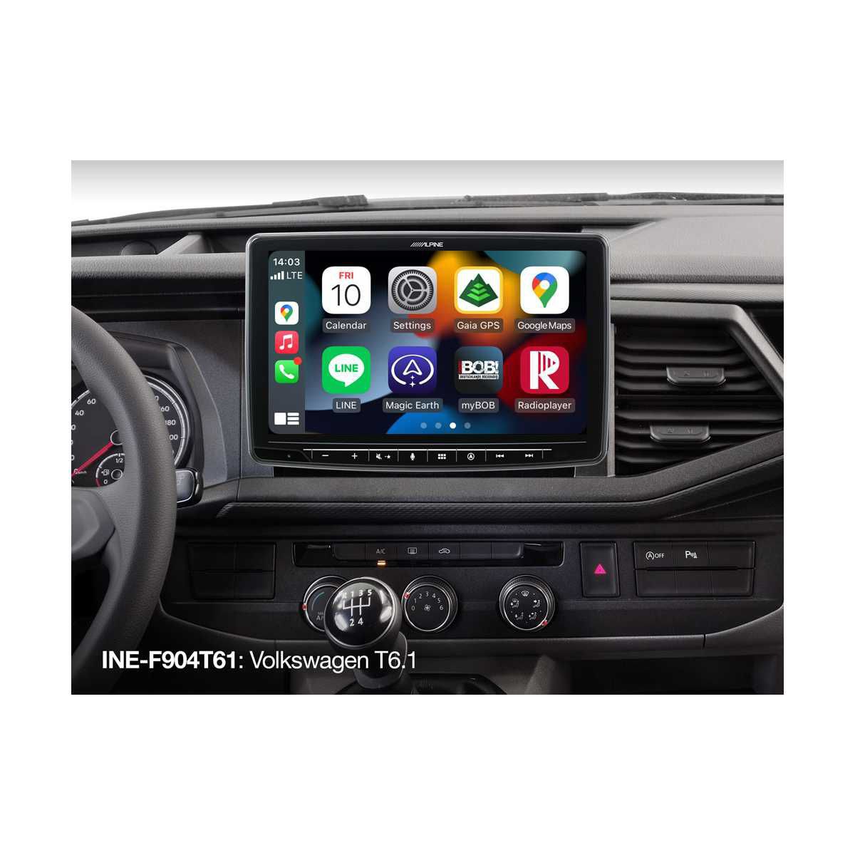 ALPINE Halo 9 Navigationssystem VW T6.1 INE-F904T61