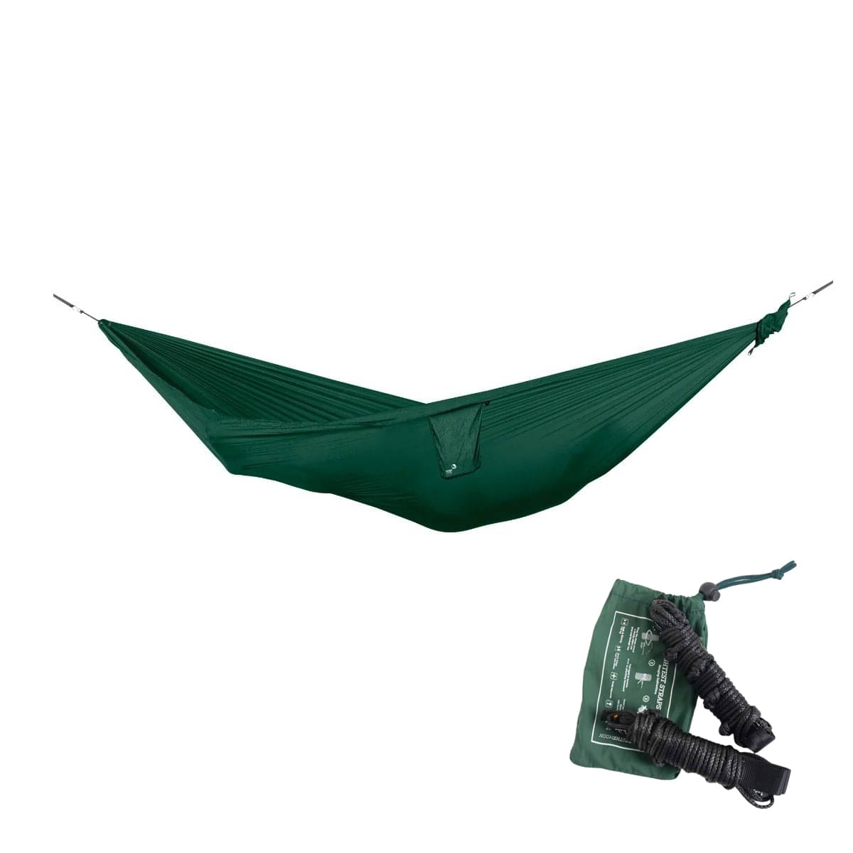 TICKET TO THE MOON Compact Hammock Hängematte Dark Green inkl. Lightest Straps TICKET TO THE MOON Compact Hammock Haengematte Dark Green inkl. Lightest Straps - TMC05 TMLSTRAP