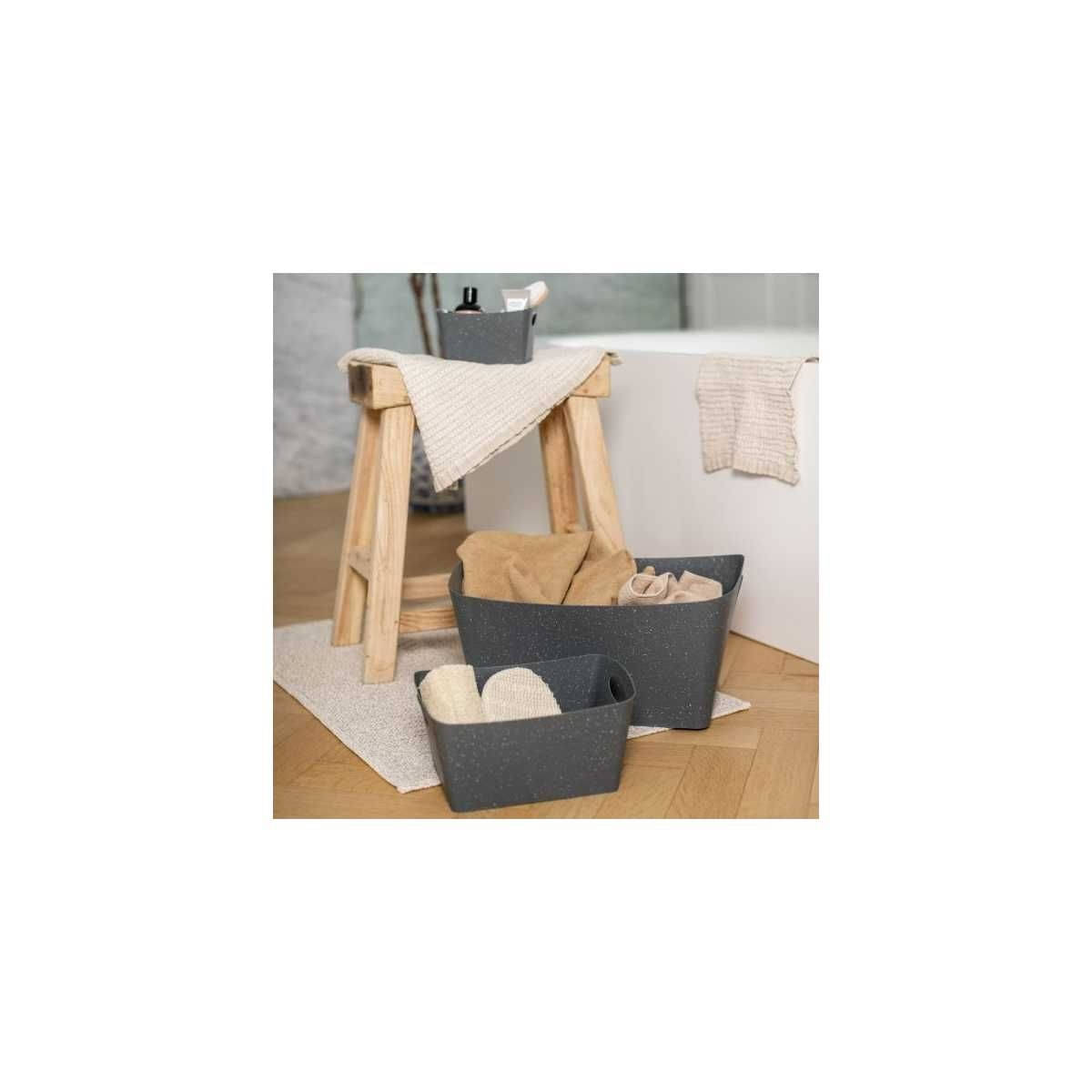 KOZIOL Aufbewahrungsbox BOXXX S recycled ash grey 1 L - 1405120