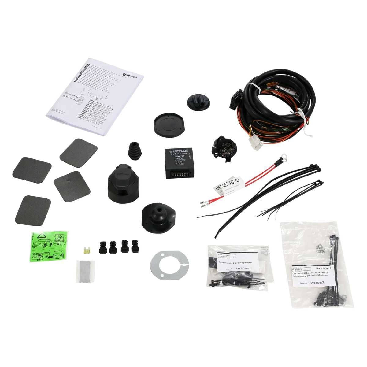 Westfalia Abnehmbare Anhaengerkupplung fuer BMW X1 -E84- -BJ 10-2009-03-2014- - im Set mit 13-pol. fahrzeugspezifischem Elektrosatz - 303314900113