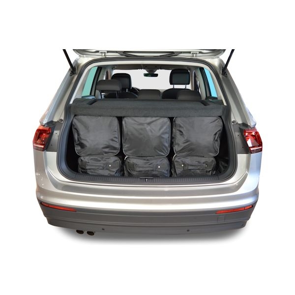 Car Bags V12701S VW Tiguan SUV Bj- 15-23 tiefer Ladeboden - Reisetaschen Set- Auf Ihr Auto massgeschneidert- Das Original