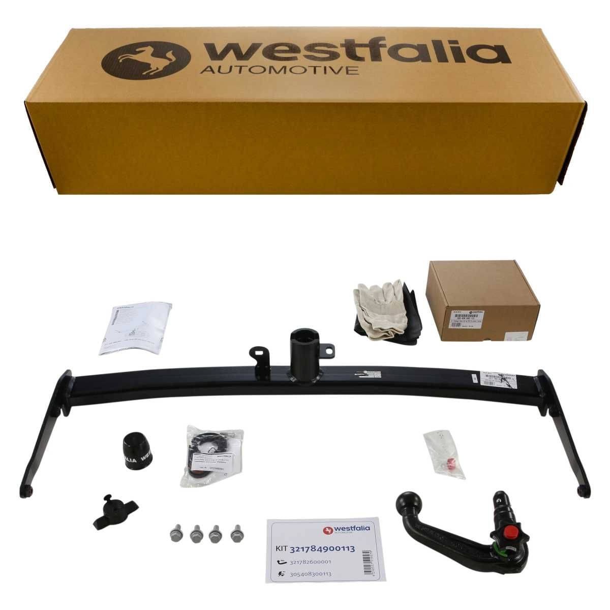 WESTFALIA Abnehmbare Anhängerkupplung VW Golf 7 Variant 06/14-08/20 ohne Vorrüstung Set inkl. E-Satz Westfalia Abnehmbare Anhaengerkupplung fuer VW Golf 7 Variant -BJ 06-2014-08-2020- - nur fuer Fzg ohne Vorruestung - im Set mit 13-pol. fahrzeugspezifischem Elektrosatz - 321784900113