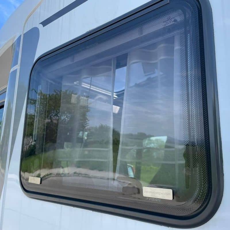 Einbruchschutz SECURE CAMPER Sicherheitsprofil Polyvision Aero Rahmen- Groesse S- silber 