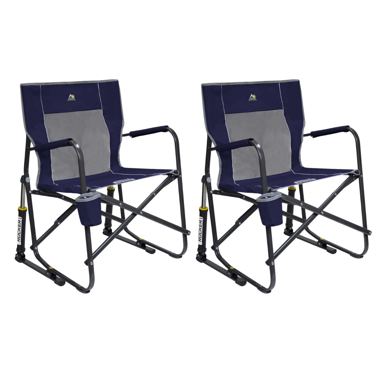 Set GCI faltbarer Schaukelstuhl Freestyle Rocker Indigo Blue 2 Stuehle - 37060