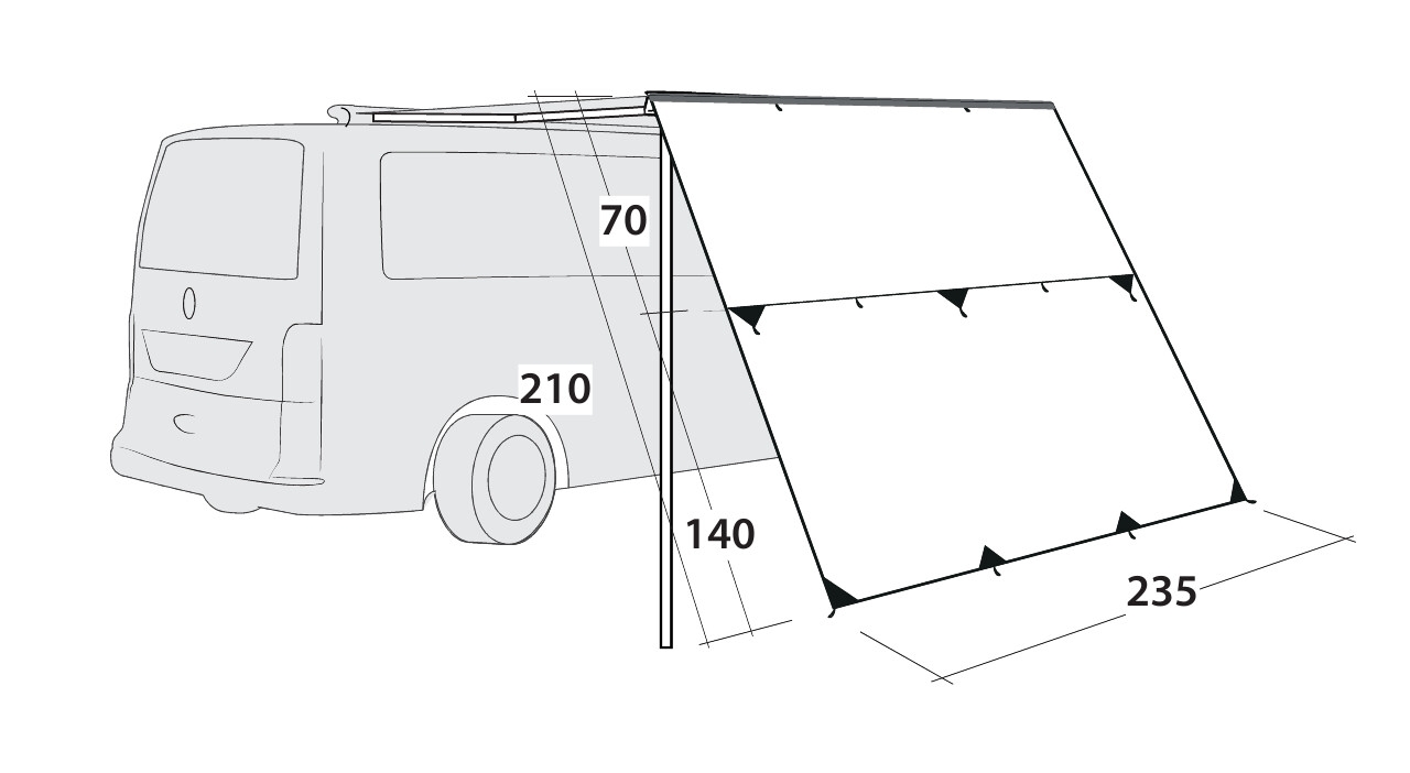 Outwell Sonnendach Hillcrest Tarp - 111403