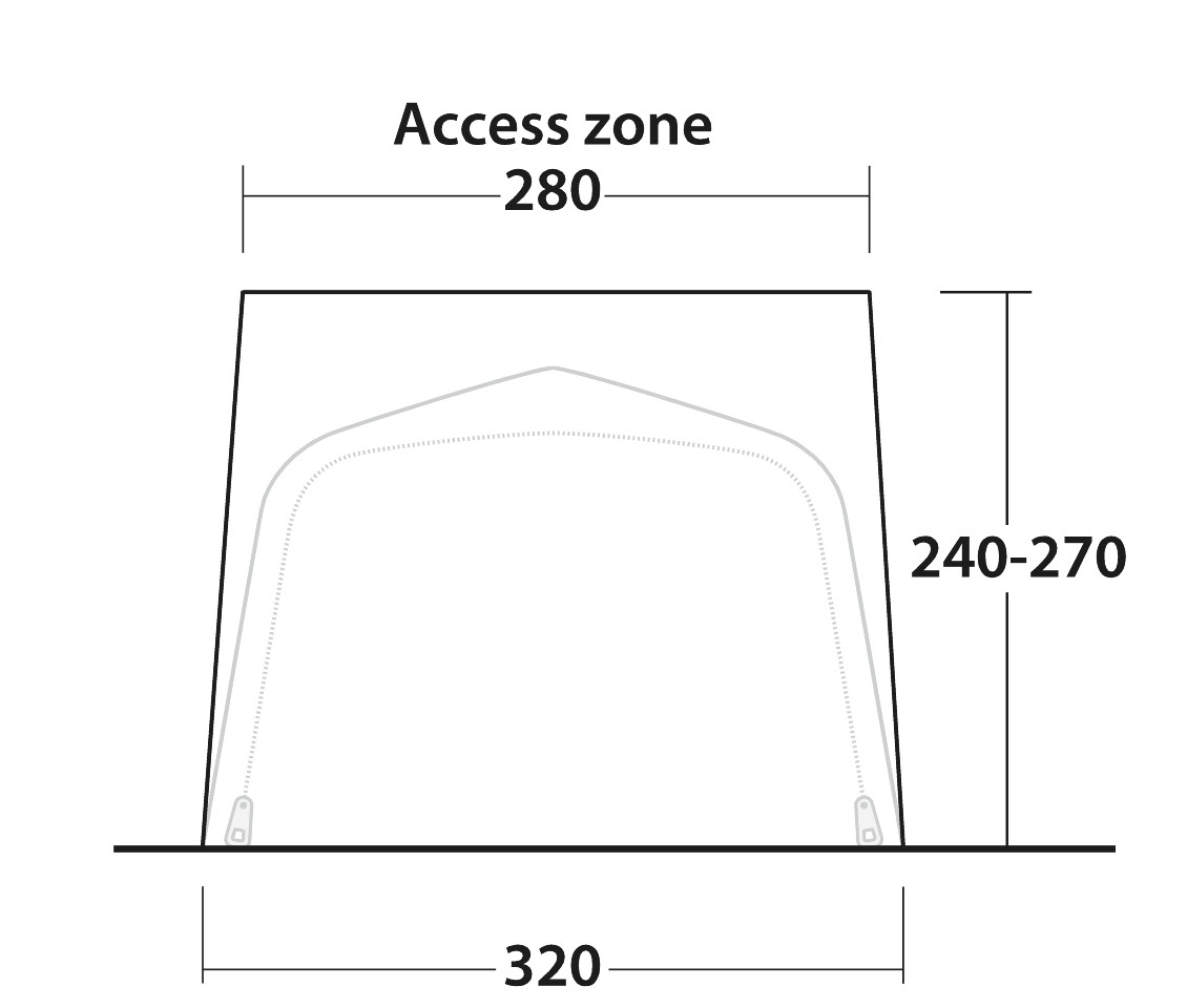 OUTWELL Schleuse Parkville 200SA 240-270 cm - 111415