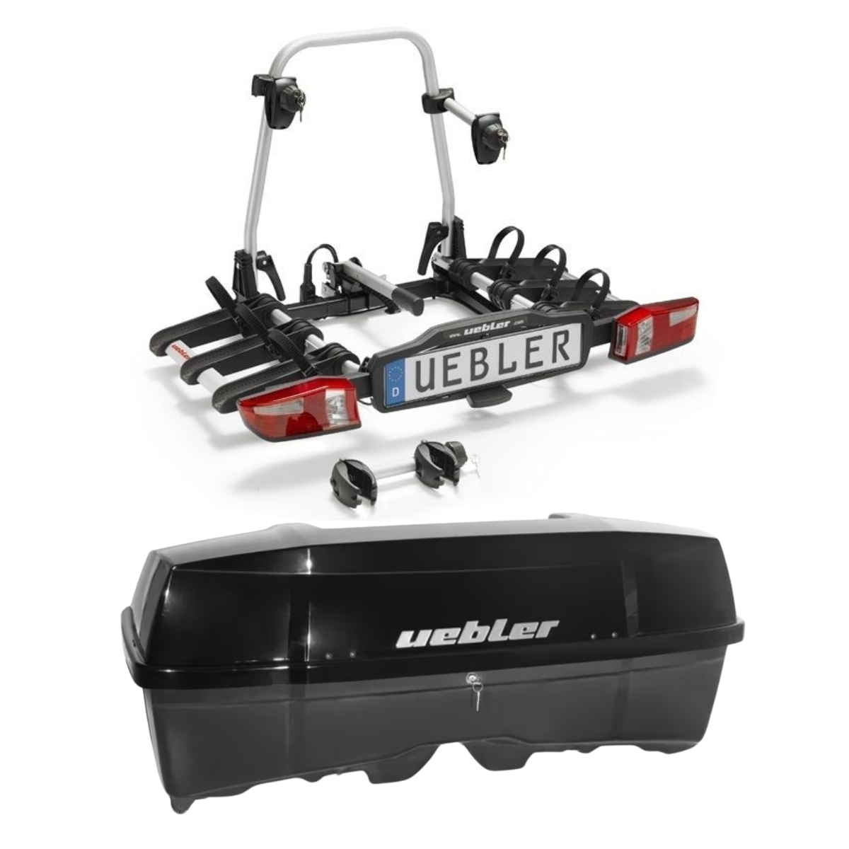 Set UEBLER X31 S Fahrradtraeger 15770 3 Raeder faltbar inkl. Heckbox - 15770 25080