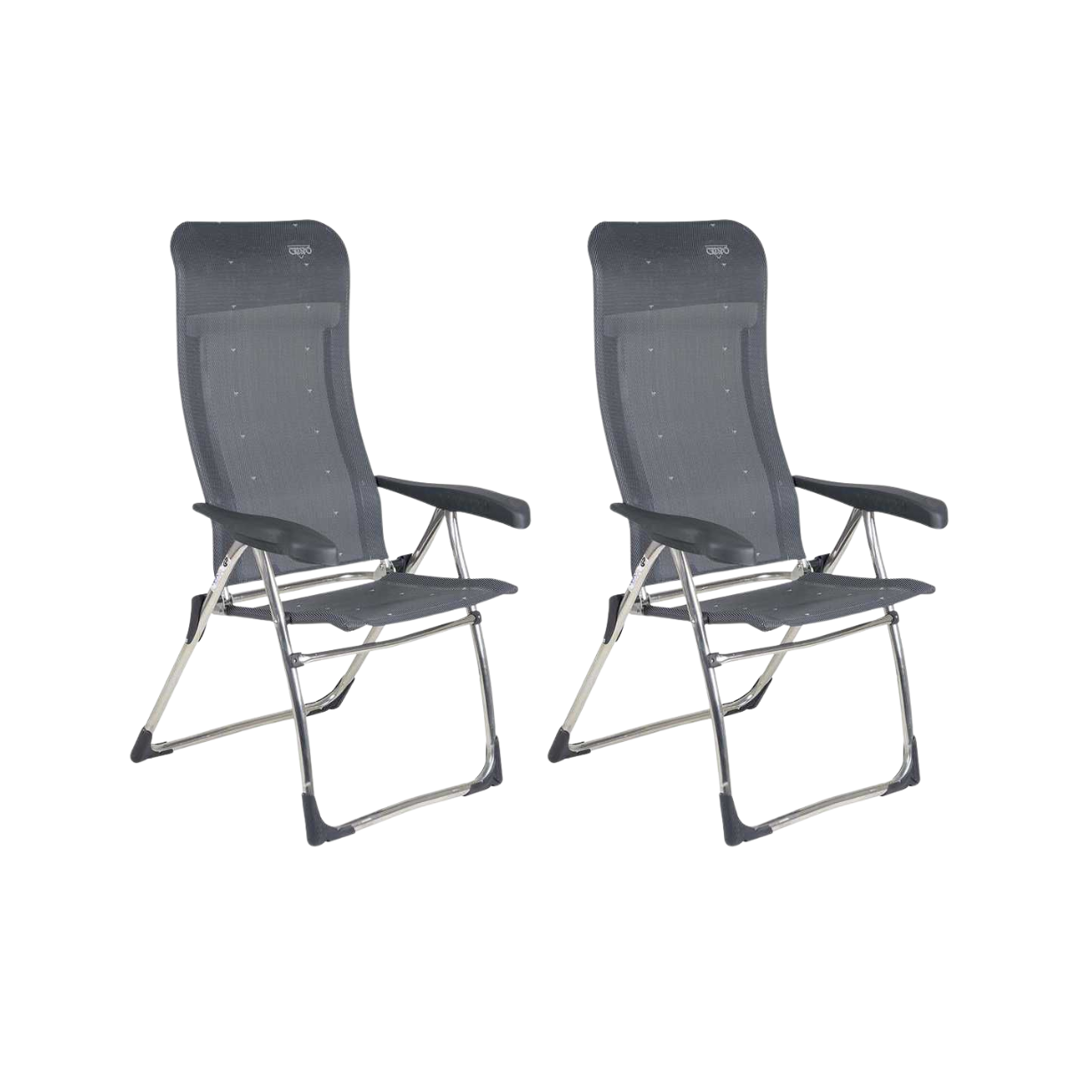 CRESPO Campingstuhl Classic AL-215 anthrazit 2er-Set - 1148043