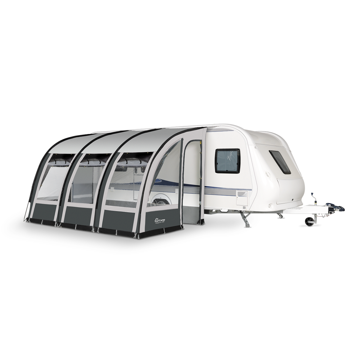 StarCamp Teil-Vorzelt MAGNUM Klimatex- 390x240 cm- Anbauhoehe 235-255 cm- 25 mm Stahlgestaenge - 10264