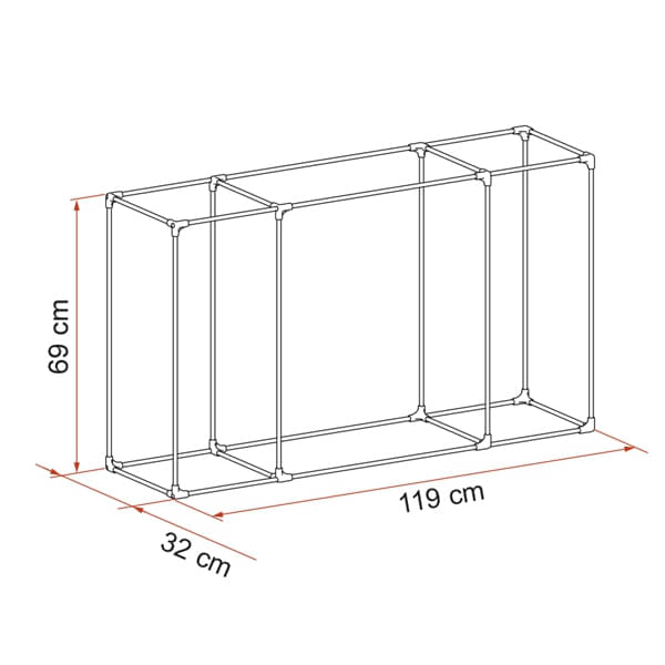 Alu Gestell FIAMMA Kit Frame 06106-01- fuer Gepaeckbox Cargo Back