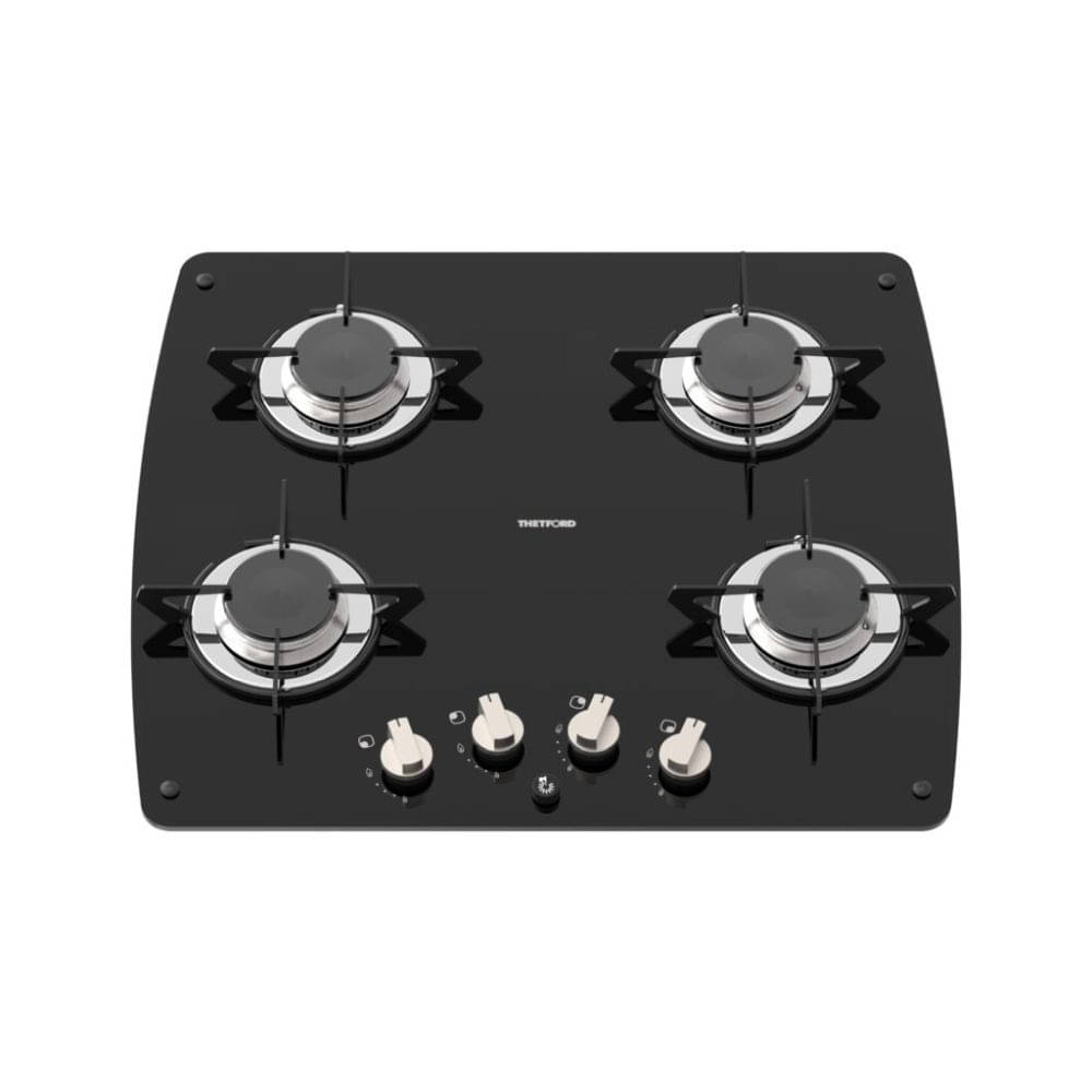 THETFORD 9er Serie Kocher mit Glaskochfeld- 4-flammig- 230V-Elektrozuendung - SHB94999-SP