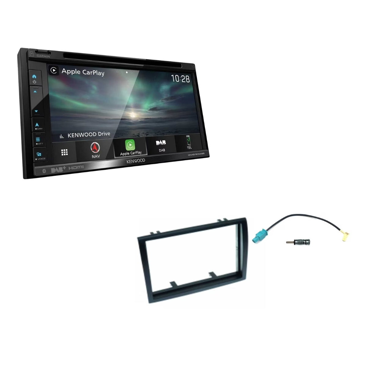 KENWOOD DNX5190DABS inkl- Installations-Kit ohne LFB fuer Fiat Ducato Serie 7 ab Bj. 2014-2022