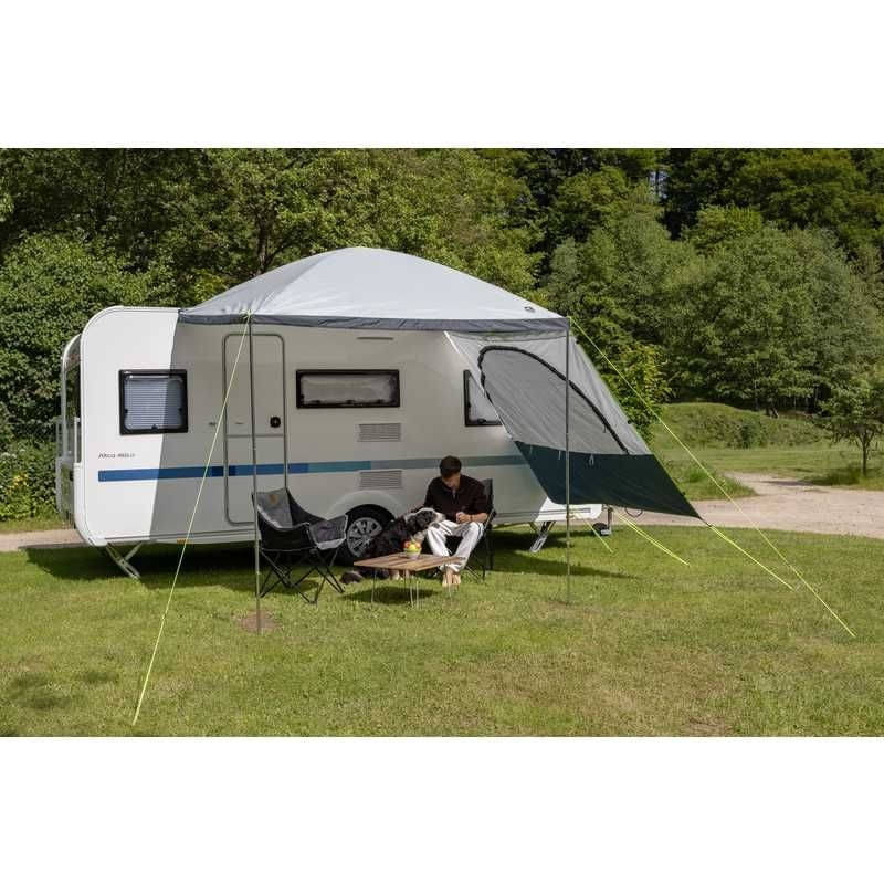 REIMO TENT Sonnenvordach PALM BEACH QUICK - 260 x 240 cm - Grau-Anthrazit - 900159