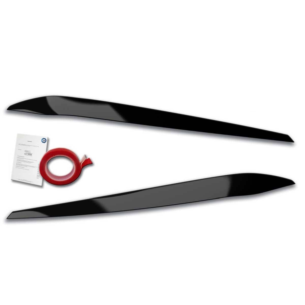 RDX Racedesign Scheinwerferblenden Boeser Blick fuer VW Touran 5T ab Bj. 2015 nur fuer LED-Scheinwerfer- Schwarz G - RDSB155-GZD