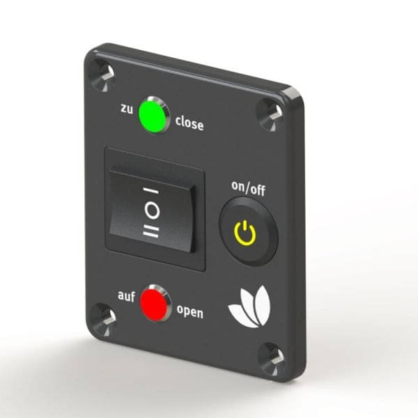 LILIE System GrauGELB Elektrischer Kugelhahn 40 mm XL Kunststoff mit Anzeige- Durchfluss 855 mm² - 24361