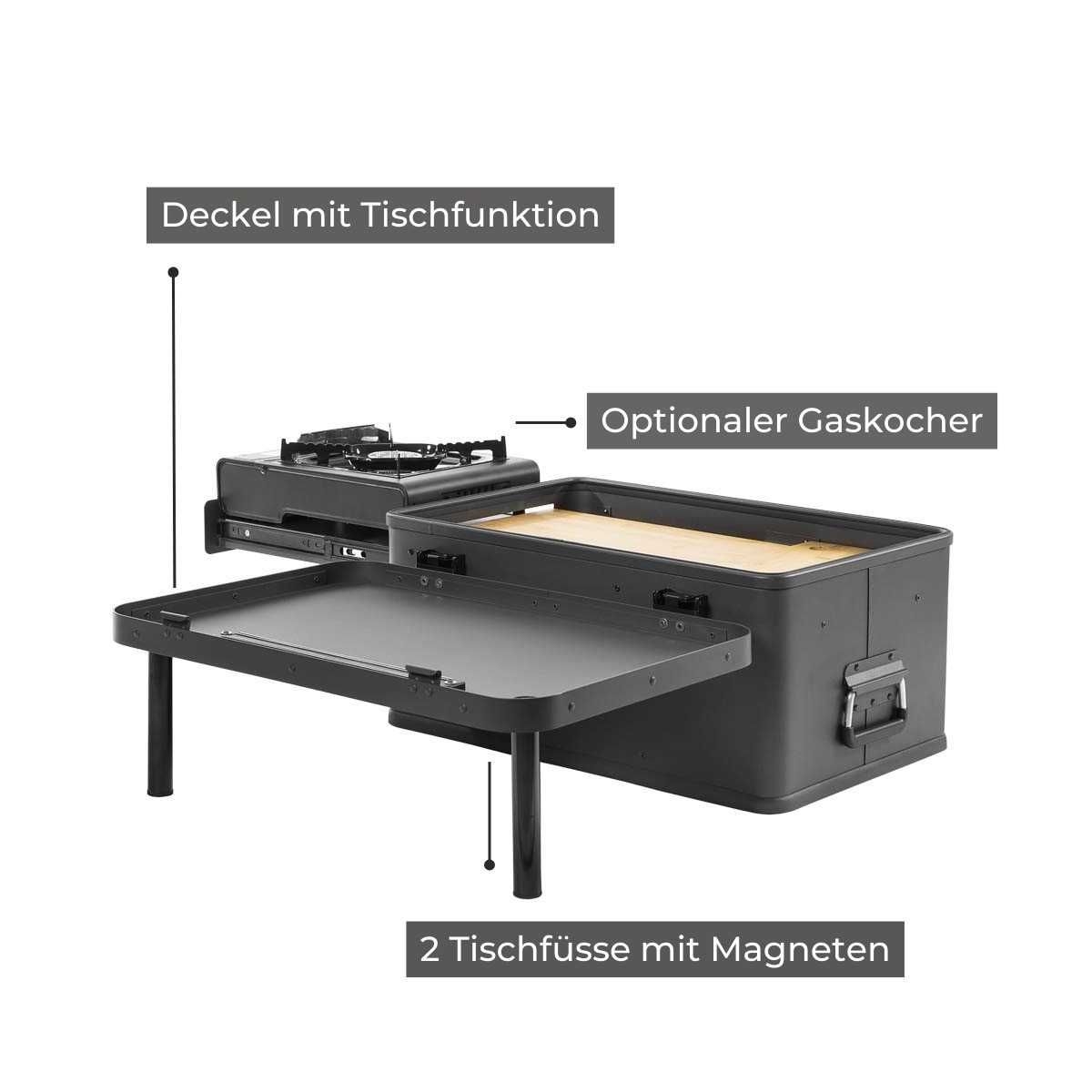 LAYZEE Kuechenbox Junior Anthrazit - LA-KI-JUN