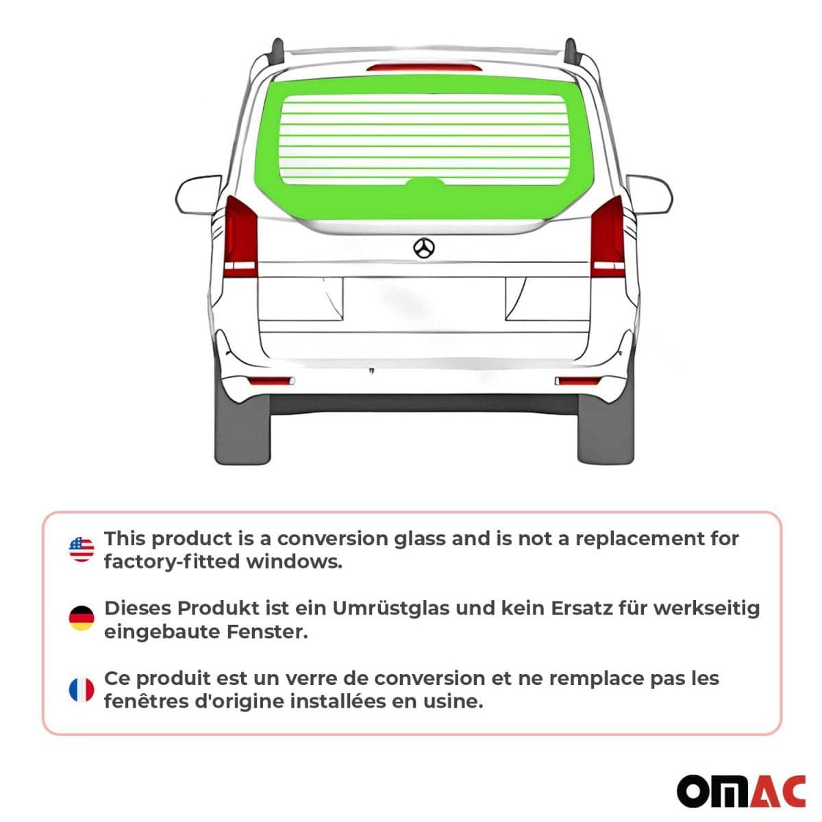 OMAC Heckscheibe Heckfenster beheizbar MB Vito W447 L2/L3 ab Bj. 2014 Heckklappe OMAC Heckscheibe Heckfenster beheizbar MB Vito W447 L2-L3 ab Bj. 2014 Heckklappe - 4733405-1TGFR
