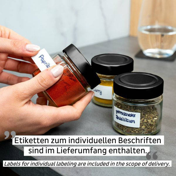 SILWY Feinkost Magnetglaeser BLACK - CLASSY -125 ml- FM-125-BCS-SM