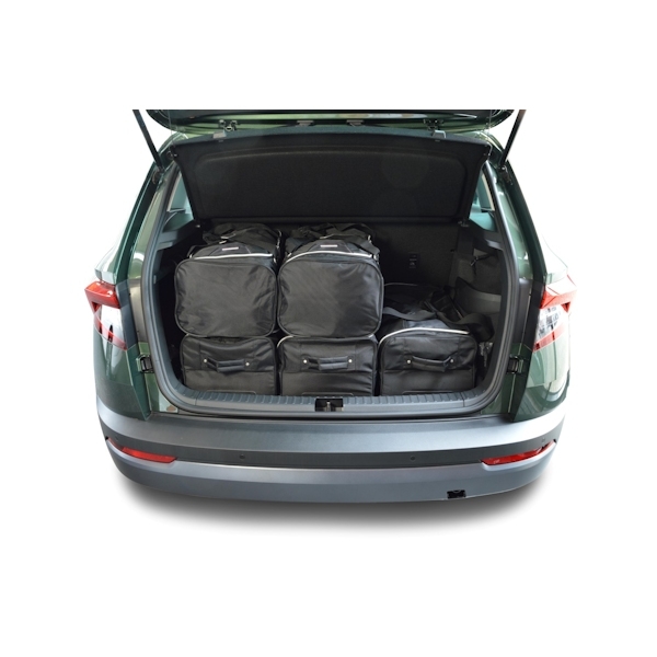 Car Bags S51401S SKODA Karoq SUV Bj- 17- tiefer Ladeboden o- Allrad Reisetaschen Set- Auf Ihr Auto massgeschneidert- Das Original