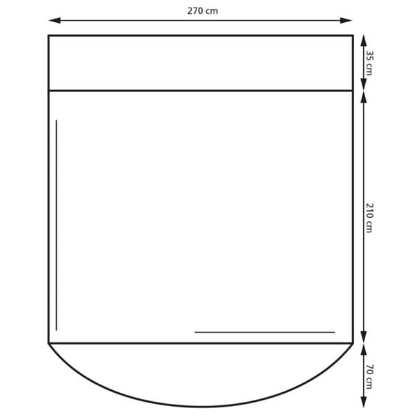 EuroTrail Busvorzelt Ancona Air freistehendes Busvorzelt fuer Camping-Busse und Minivans mit einer Anschlusshoehe von 180 - 210 cm