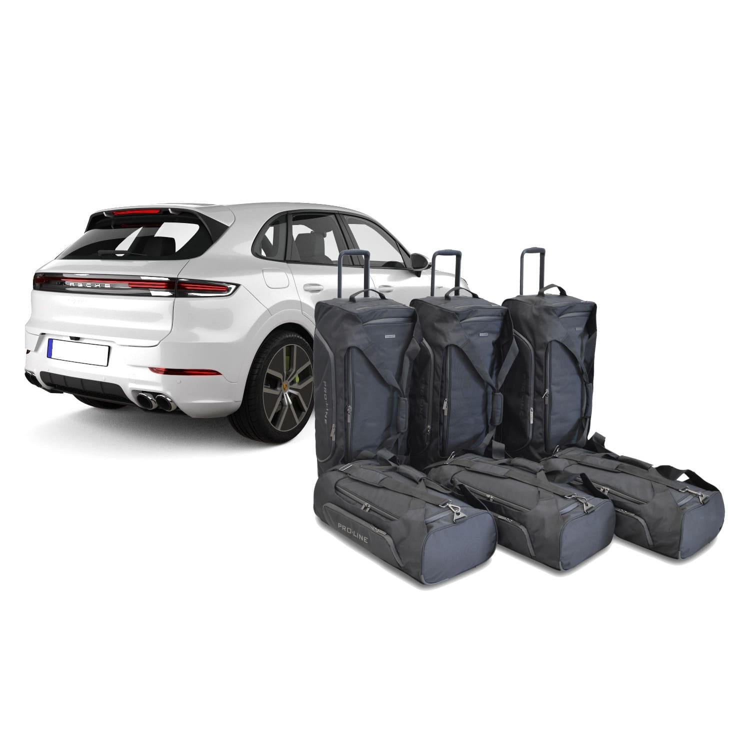 Car Bags Pro.Line P23701SP Porsche Cayenne Bj. 24- Reisetaschen Set - geprüfte B-Ware Car Bags Pro-Line P23701SP Porsche Cayenne Bj- 24- Reisetaschen Set- Auf Ihr Auto massgeschneidert- Das Original