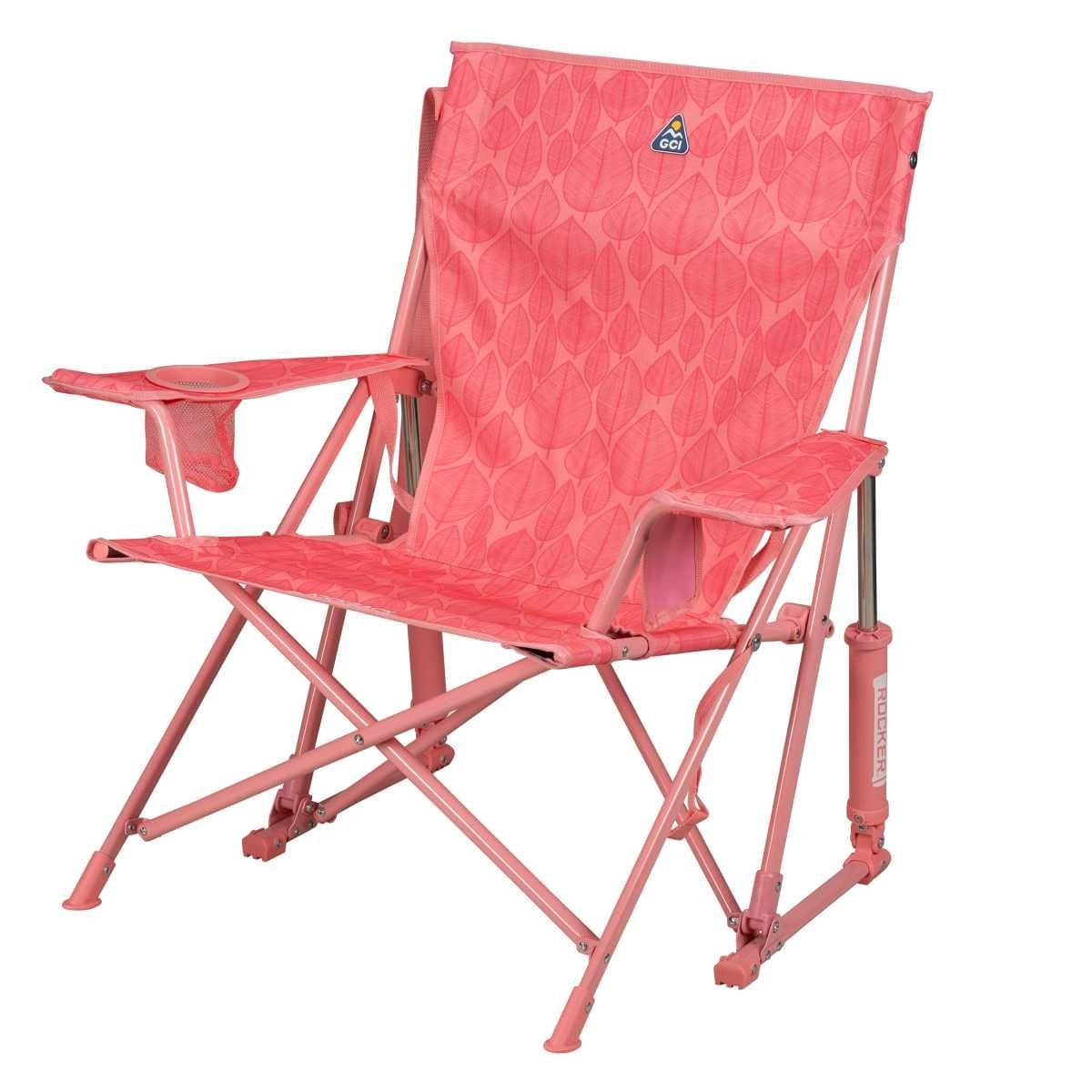 GCI faltbarer Schaukelstuhl Kickback Rocker Leaf Soft Pink - 410330