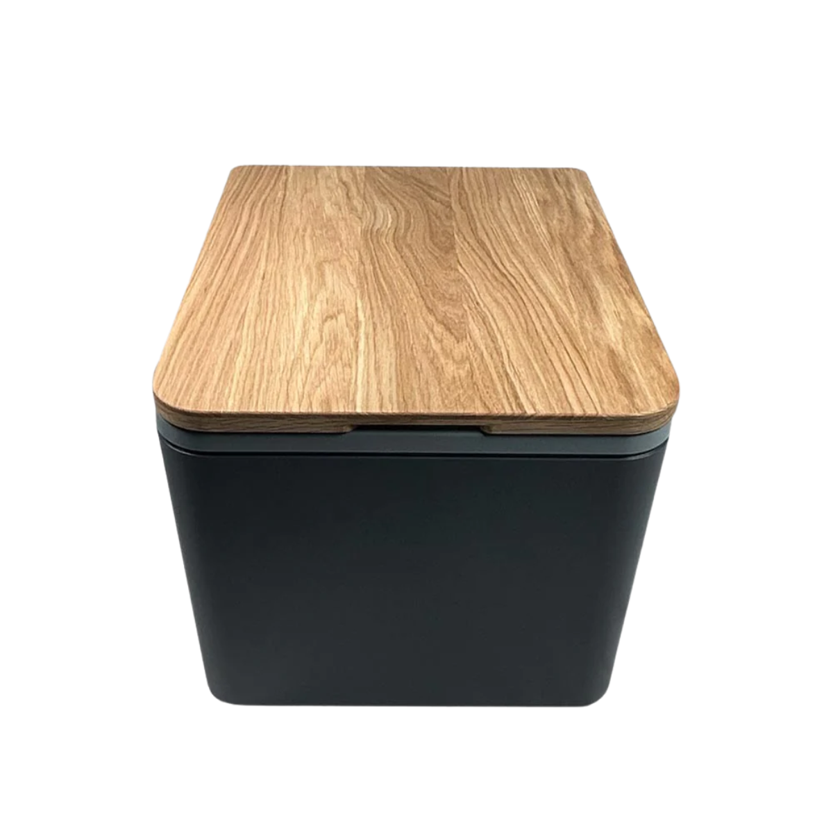 TRELINO Splash Premium - Waschbecken Groesse S Anthrazit mit magnetischen Holzdeckel - T6-01022