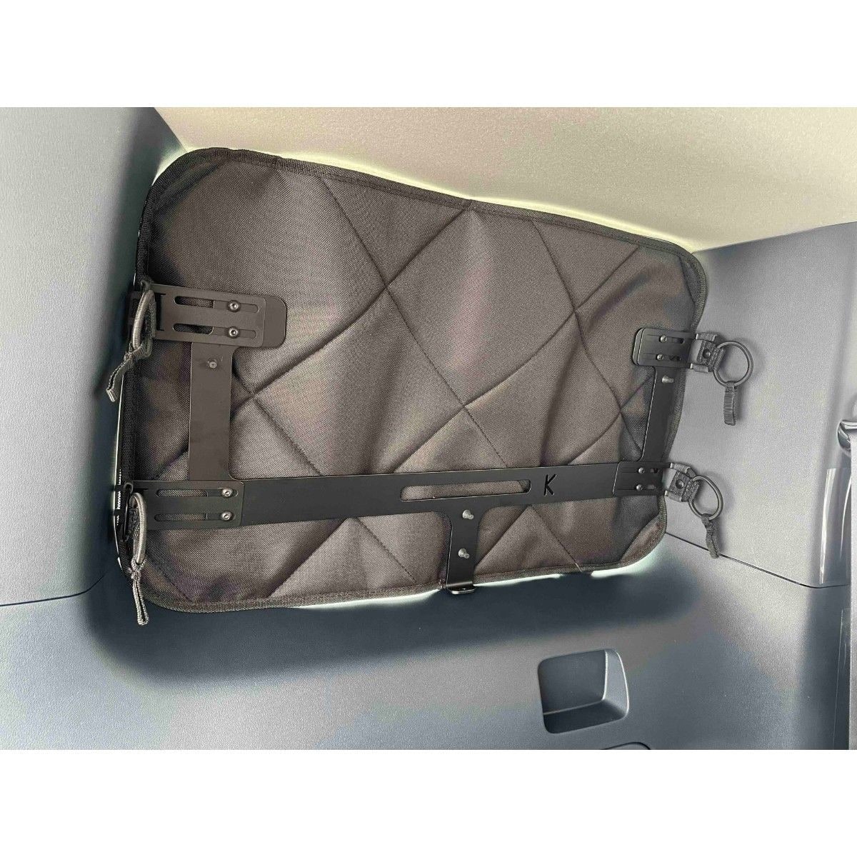 Fenstertaschen-Set FELLEISEN fuer KIA PV5- Fahrerseite- Hellgrau- ohne Thermomatte TST 0102 42