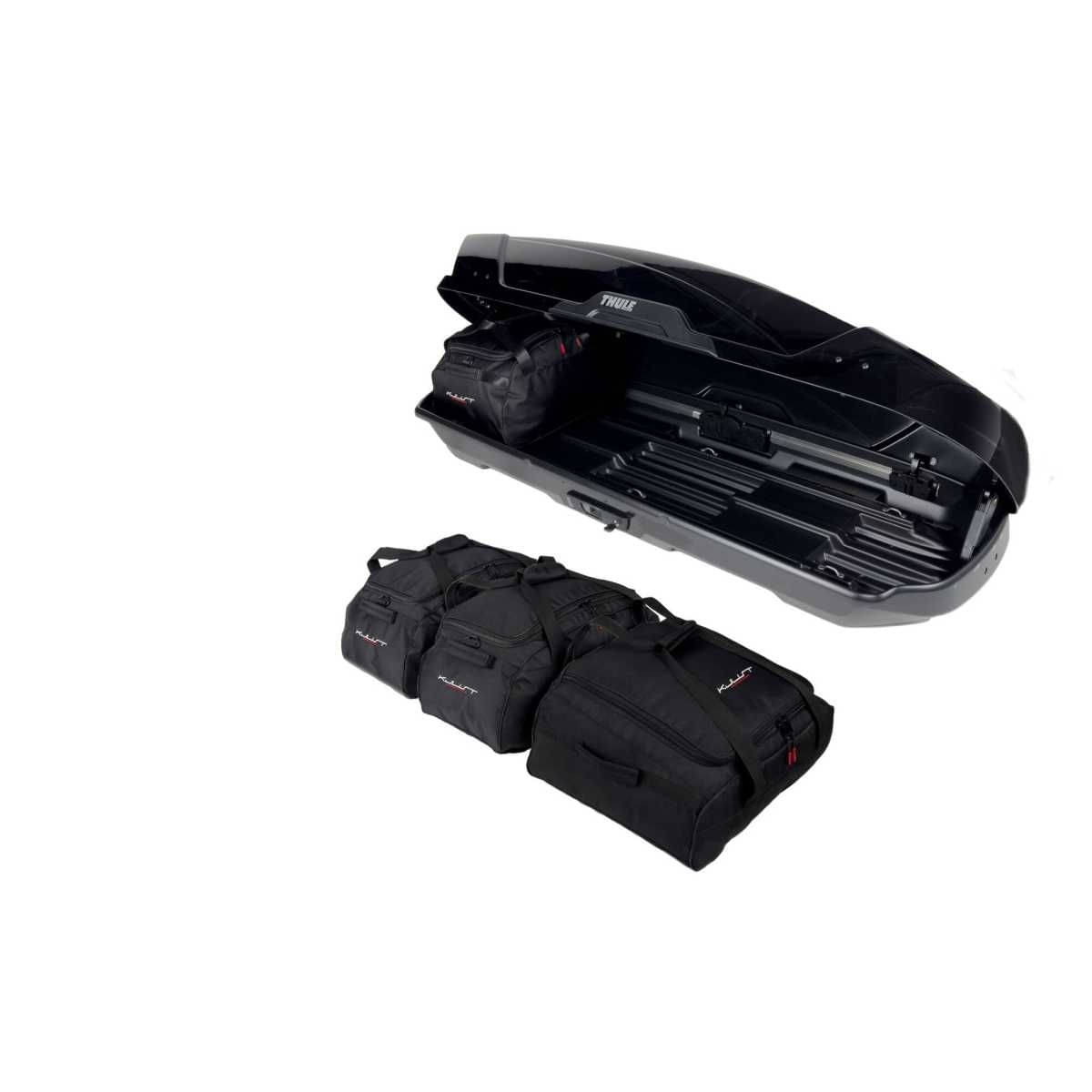 KJUST Dachboxen Taschen Set fuer Dachbox THULE MOTION XT SPORT 4er-Set - 13162