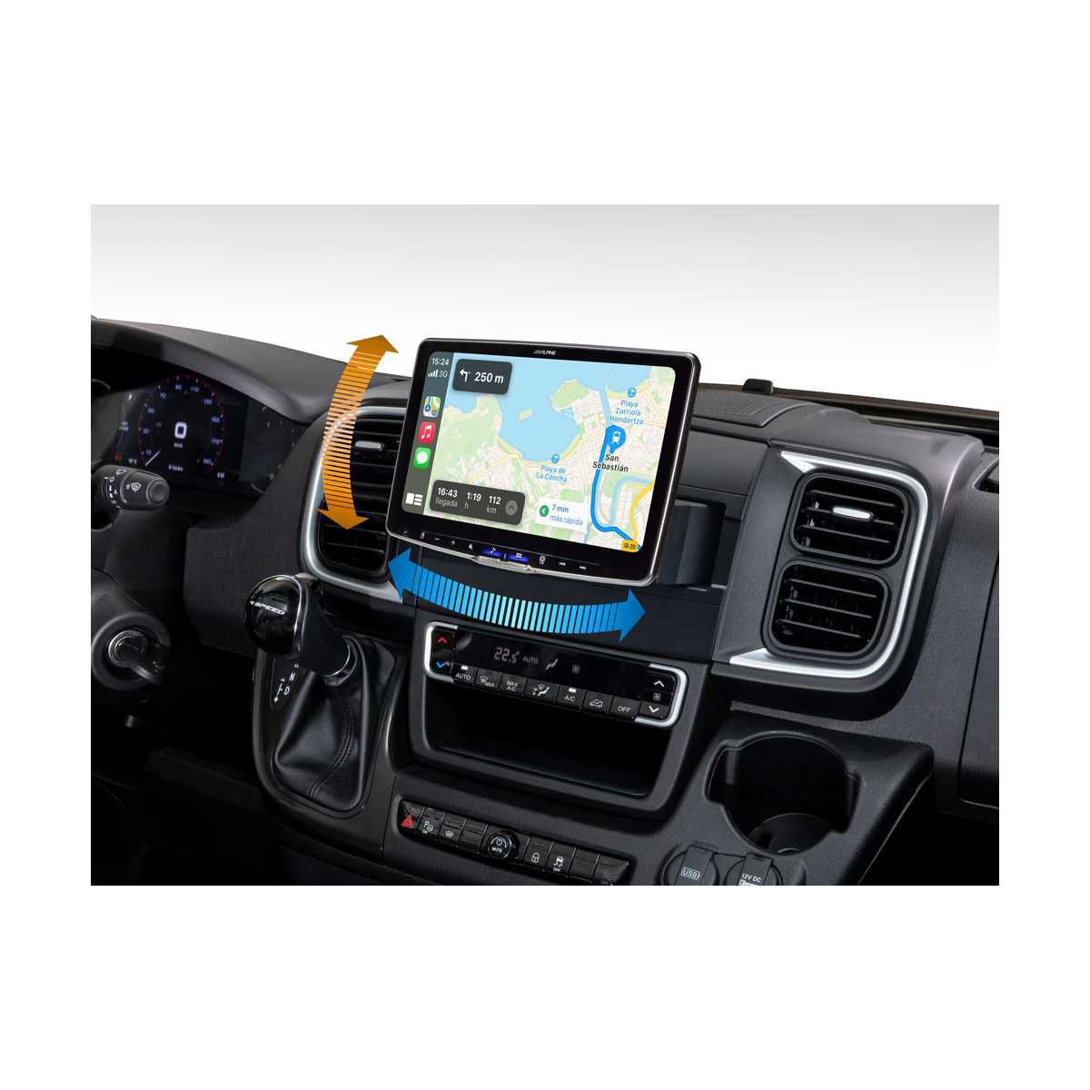 ALPINE HALO 11 Digital-Media-Station schwenkbar Fiat Ducato Serie 8 iLX-F115DU8S