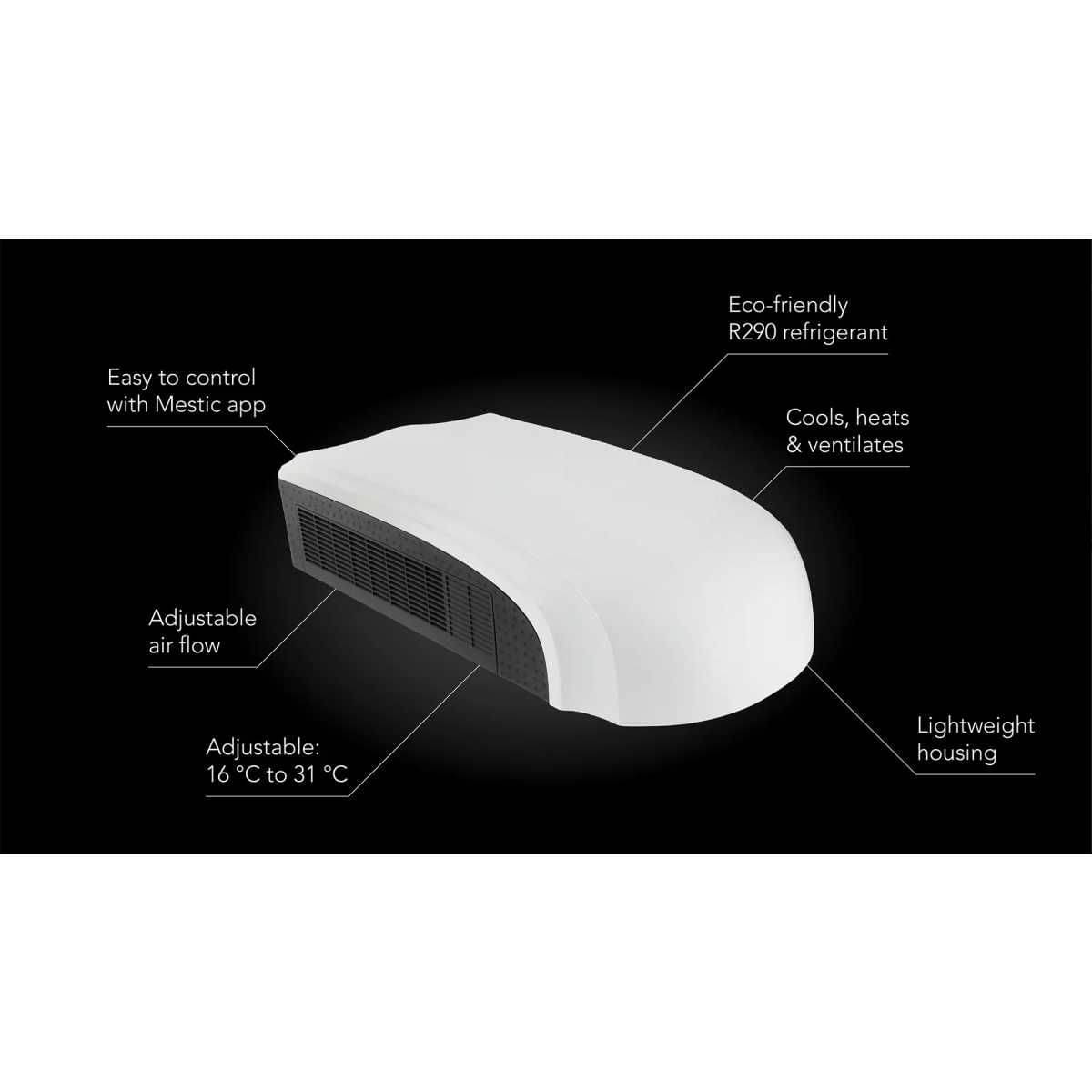 MESTIC RTA-1700L Dachklimaanlage 1767 W Weiß MESTIC RTA-1700L Dachklimaanlage 1767 W Weiss - 1517810