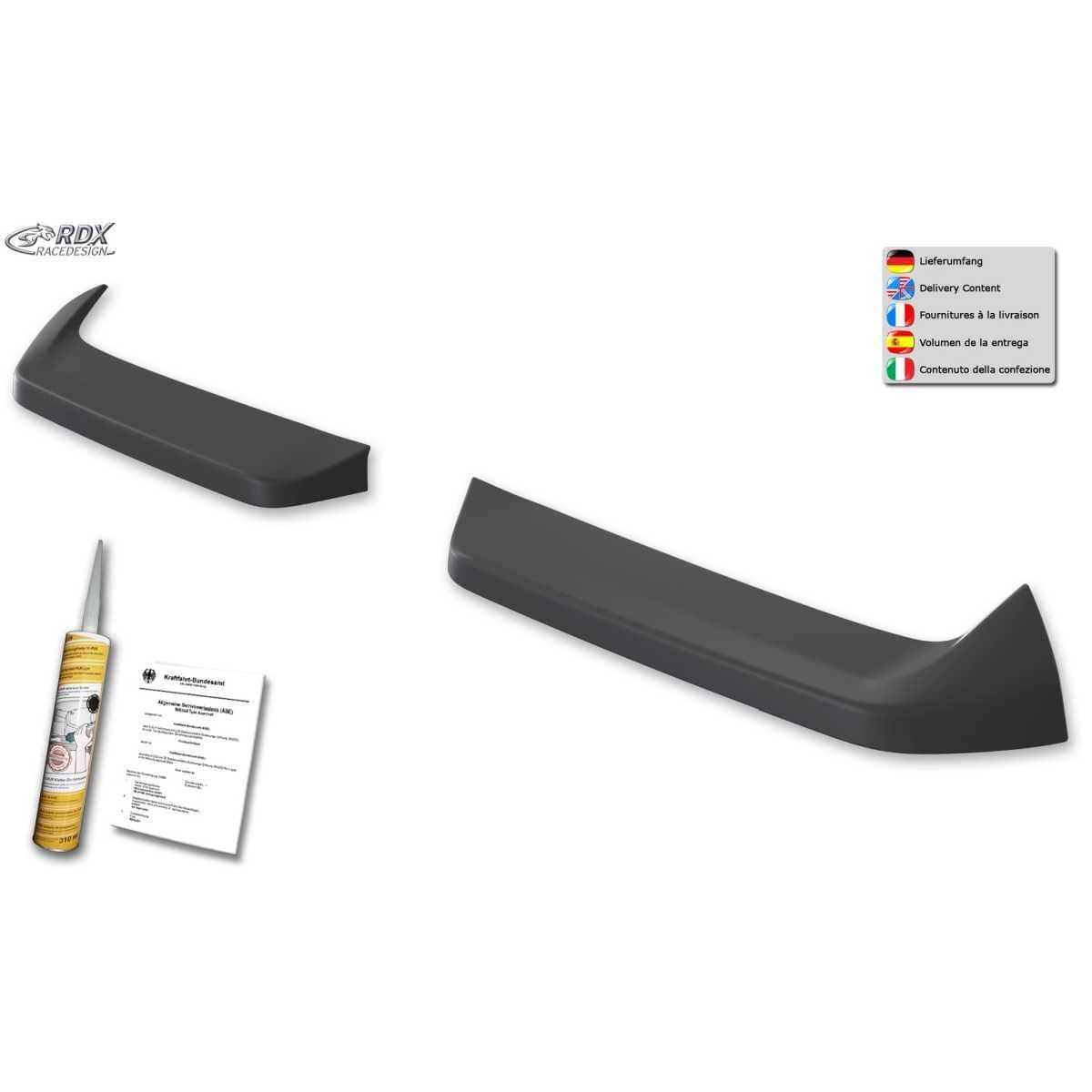RDX Racedesign Dachspoiler fuer FORD Transit-Tourneo Custom V710 ab Bj- 2023 - VW T7 Transp-Caravelle ab Bj. 2025 - RDDS195